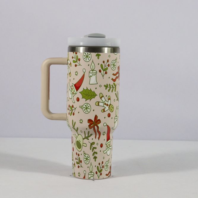🎄 Mug Thermo de Noël 1,2 L Acier Inox & Design Festif