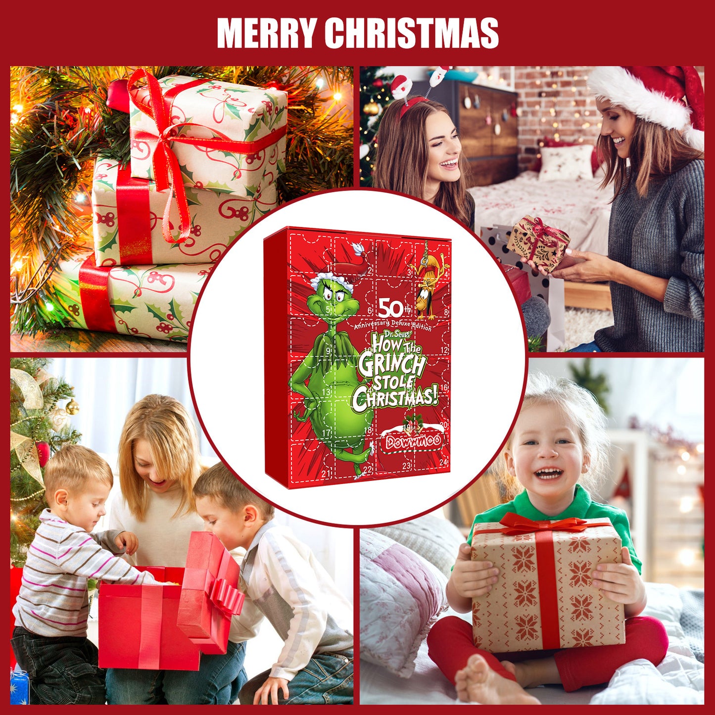 🎅 Calendrier de l’Avent Mystère Grinch 24 surprises de Noël à découvrir