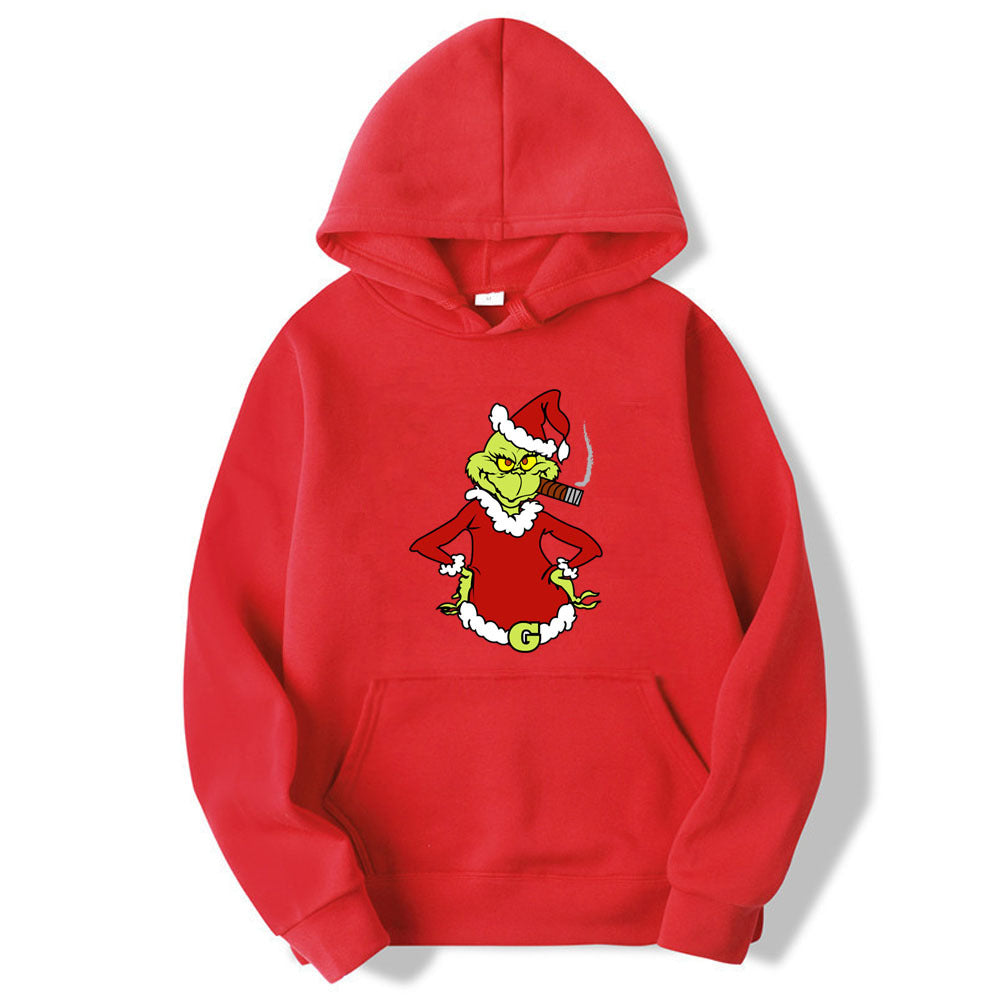 🎄 Sweat à Capuche “Merry Grinchmas” Style Harajuku & Humeur Grinch 😈