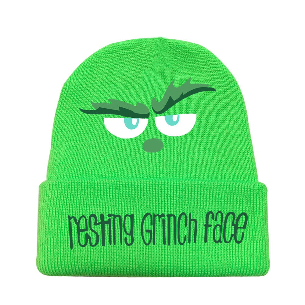 Bonnet Grinch  🎄  Hiver chaud & humour garanti