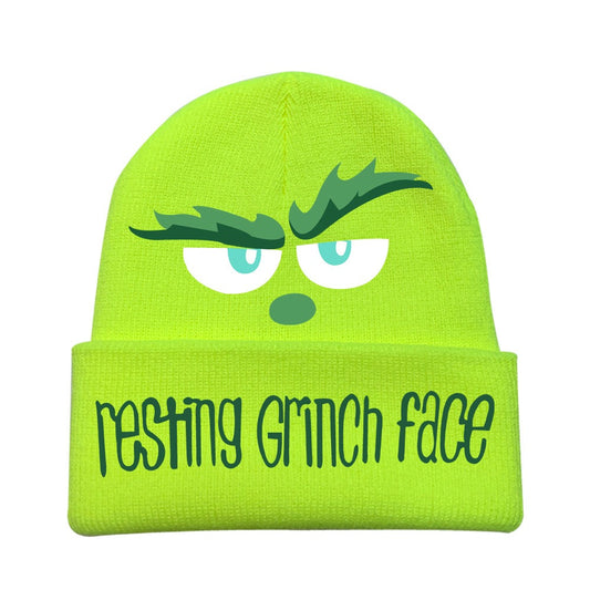 Bonnet Grinch  🎄  Hiver chaud & humour garanti