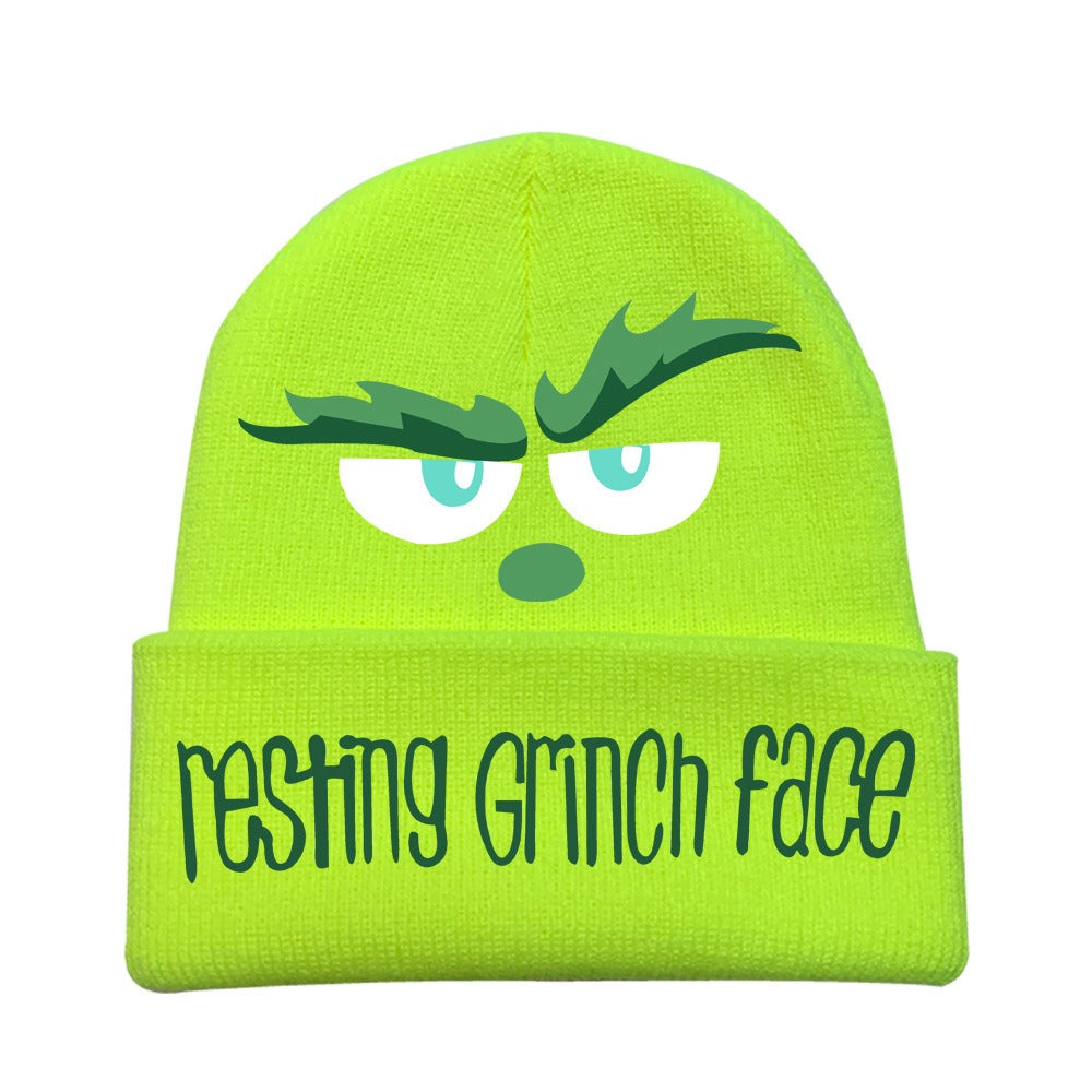 Bonnet Grinch  🎄  Hiver chaud & humour garanti