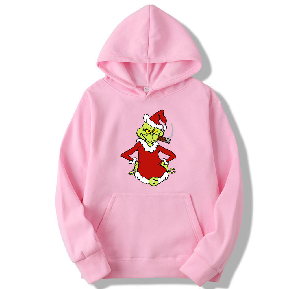 🎄 Sweat à Capuche “Merry Grinchmas” Style Harajuku & Humeur Grinch 😈