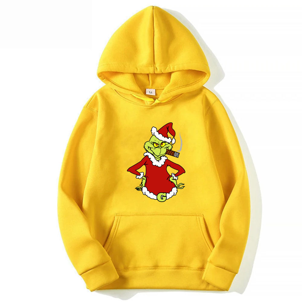 🎄 Sweat à Capuche “Merry Grinchmas” Style Harajuku & Humeur Grinch 😈