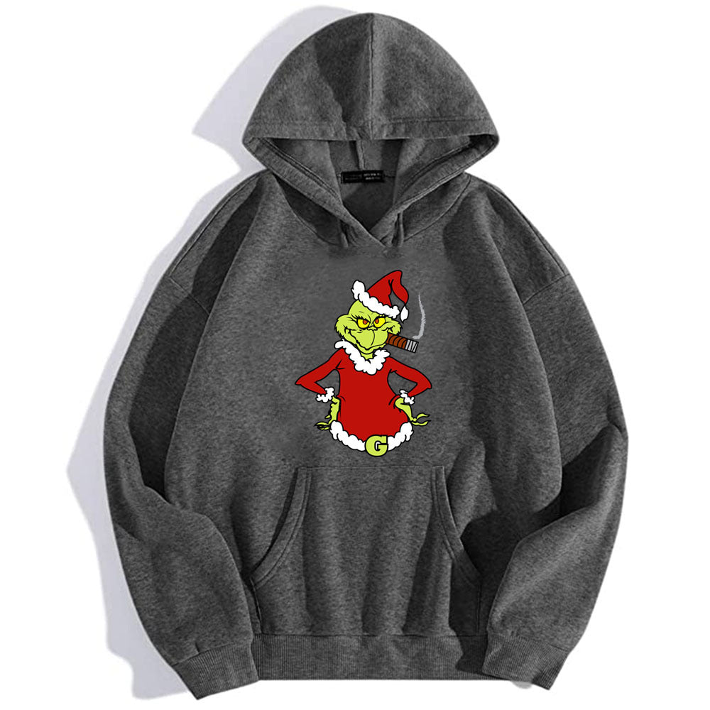 🎄 Sweat à Capuche “Merry Grinchmas” Style Harajuku & Humeur Grinch 😈