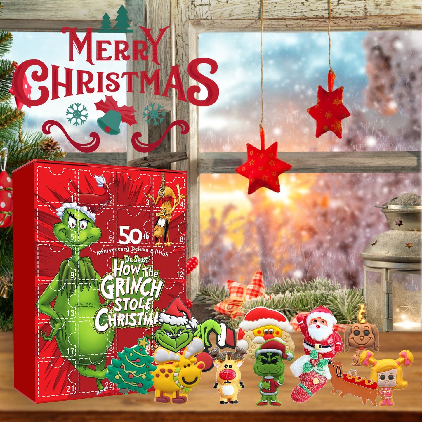 🎅 Calendrier de l’Avent Mystère Grinch  24 surprises de Noël à découvrir