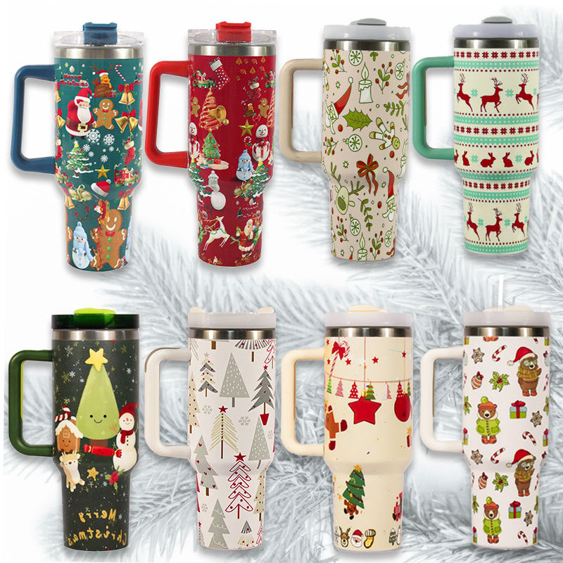 🎄 Mug Thermo de Noël 1,2 L  Acier Inox & Design Festif