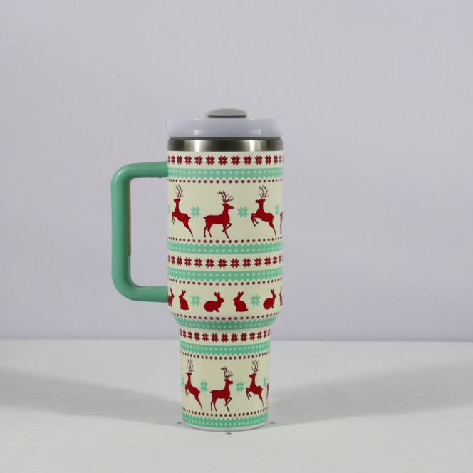 🎄 Mug Thermo de Noël 1,2 L  Acier Inox & Design Festif