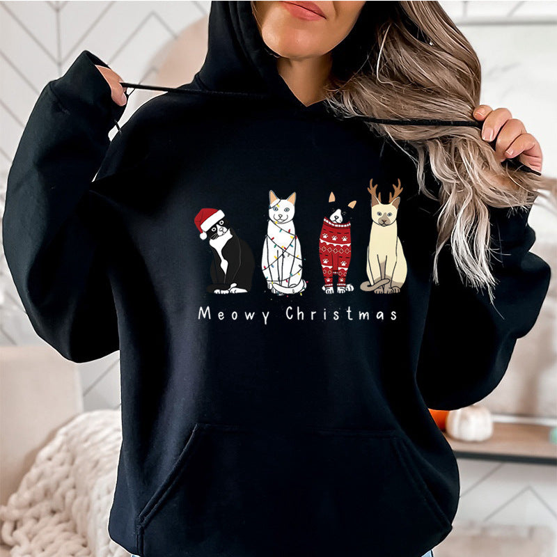 🎁 Sweat de Noël Femme à Capuche Édition Festive Hiver 2025