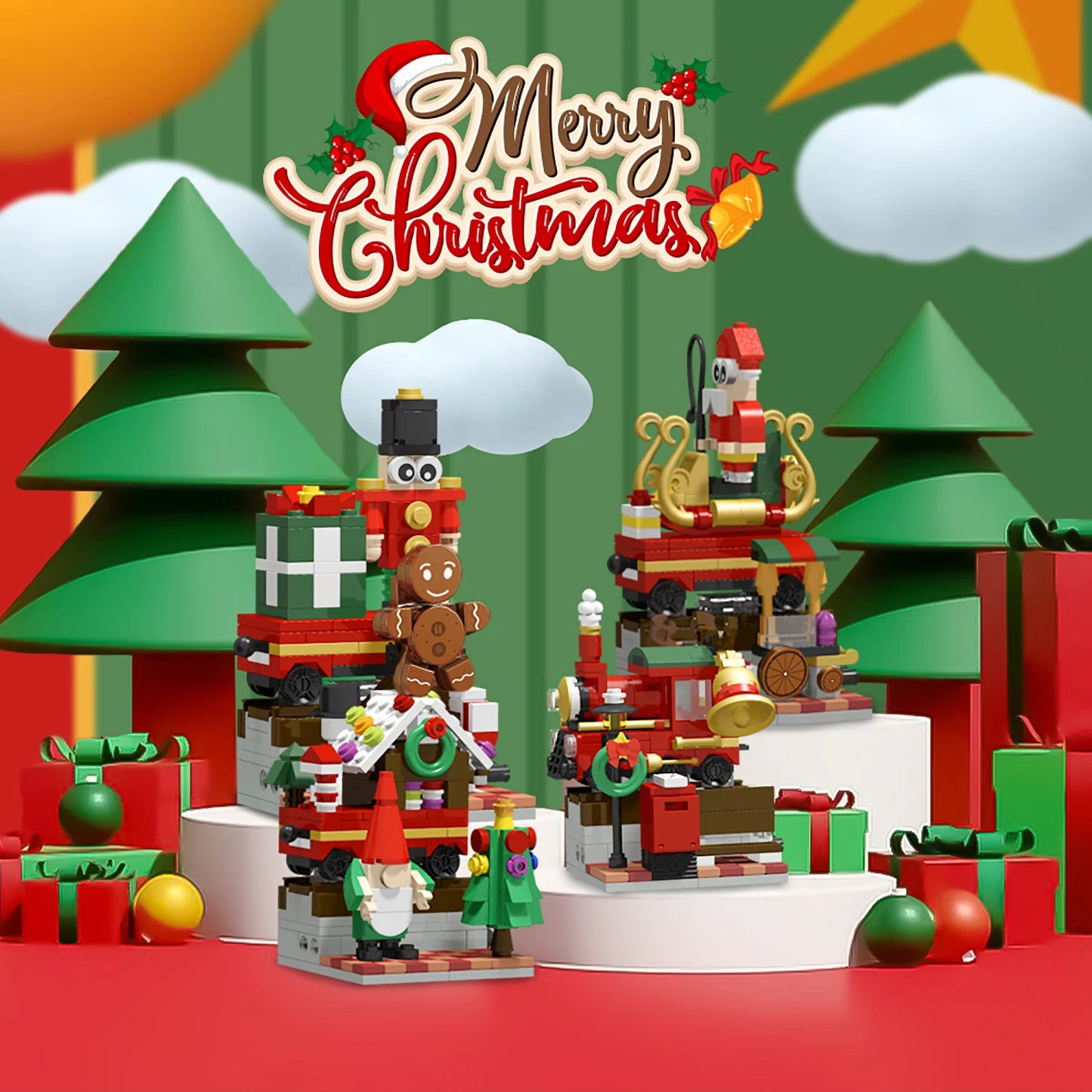🎅 Calendrier de l’Avent Noël LEGO Style  24 Mini Constructions Festives 🎁